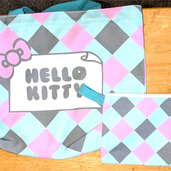 Hello Kitty Pink and Blue Tote Bag Set - Picture 2 of 2